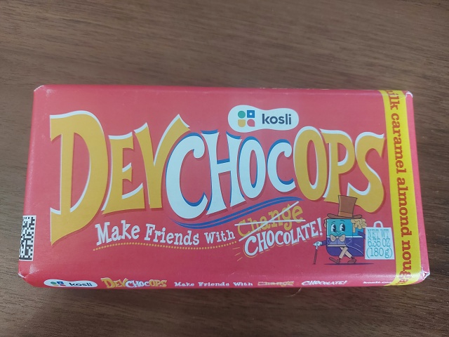 20231013 140450 - Devops Chocolate - Gift From Kate She Probably Got From Conference